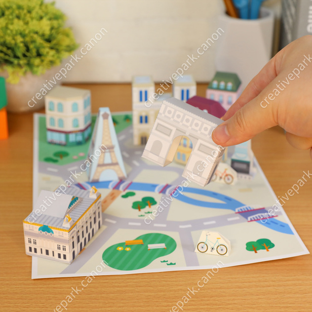 Miniature world (Café) - Play - Educational - Paper Craft - Canon