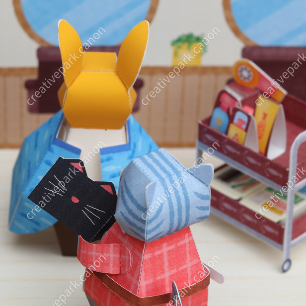 ミニチュアドールセット（ねこの美容師） - ミニチュアの世界
