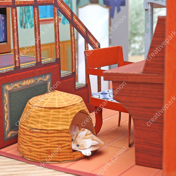 Miniature world (Café) - Play - Educational - Paper Craft - Canon