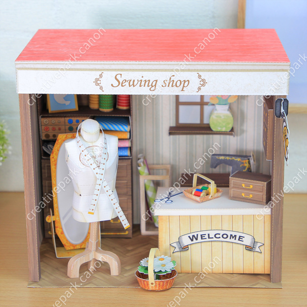 Miniature world (Café) - Play - Educational - Paper Craft - Canon