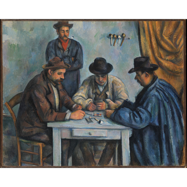 The Card Players C zanne Western Painting Famous Paintings