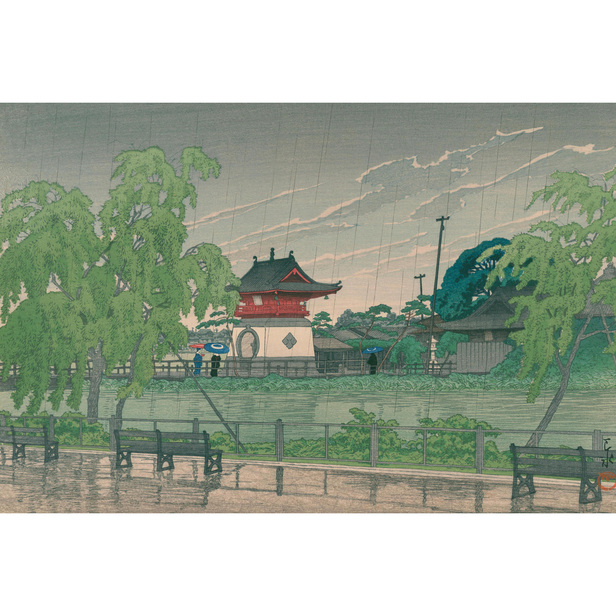 不忍池之雨 - 川瀬巴水 - 日本画 - 名画 - Canon Creative Park