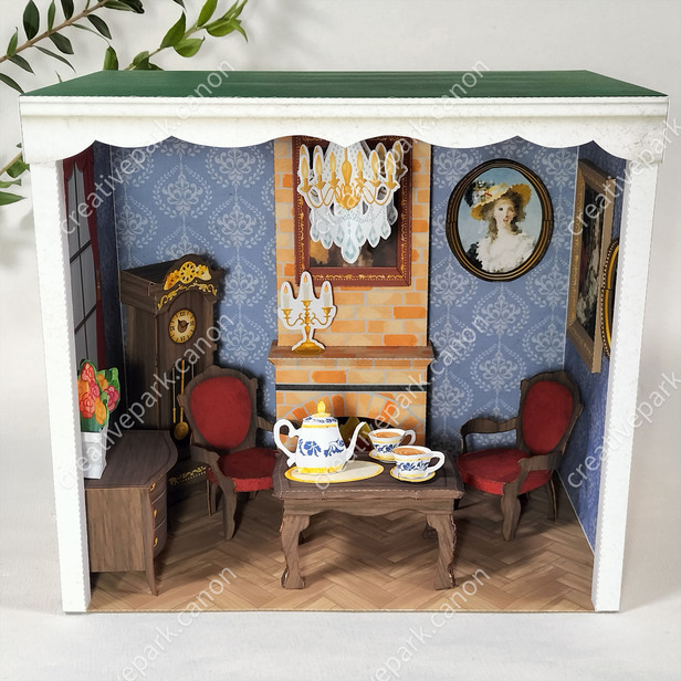 Miniature world (Café) - Play - Educational - Paper Craft - Canon