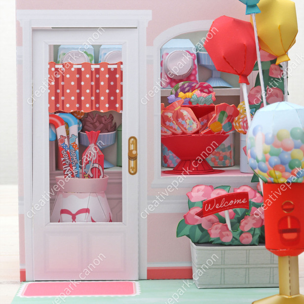 Miniature world (Candy shop) - Play - Educational - Paper
