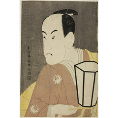 【浮世絵貼り絵アート】東洲斎写楽オマージュ／三代坂東彦三郎の鷺坂左内／和モダン 浮世絵貼り絵アート】東洲斎写楽オマージュ／三代坂東彦三郎の