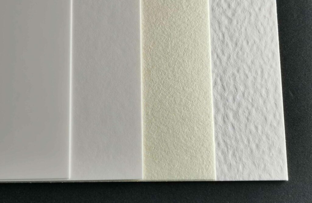 インクジェット紙の表面の比較